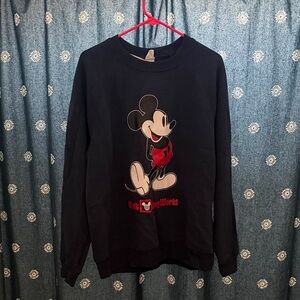 Disney Navy Mickey Mouse Crewneck Sweater